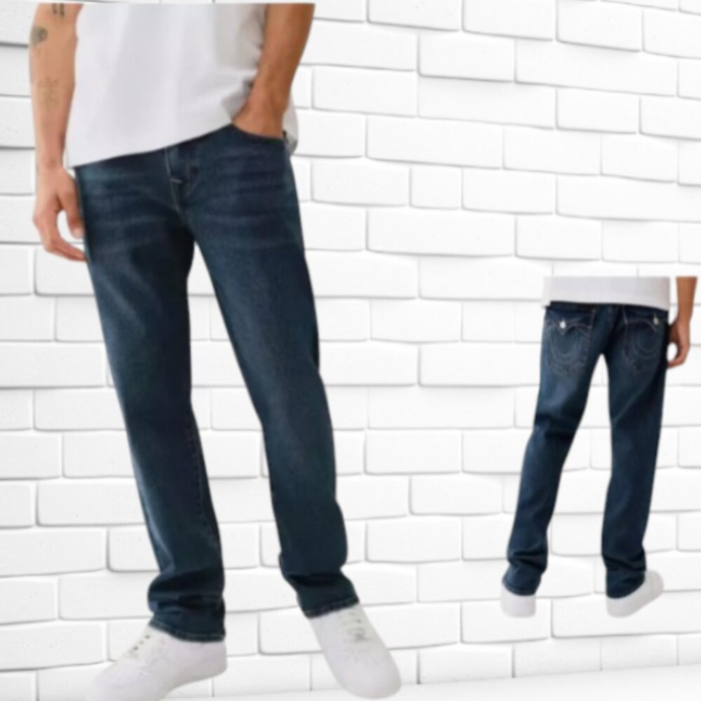 True Religion Ricky SN Flap Big T Men's Straight Jeans NWT Sz 36/34